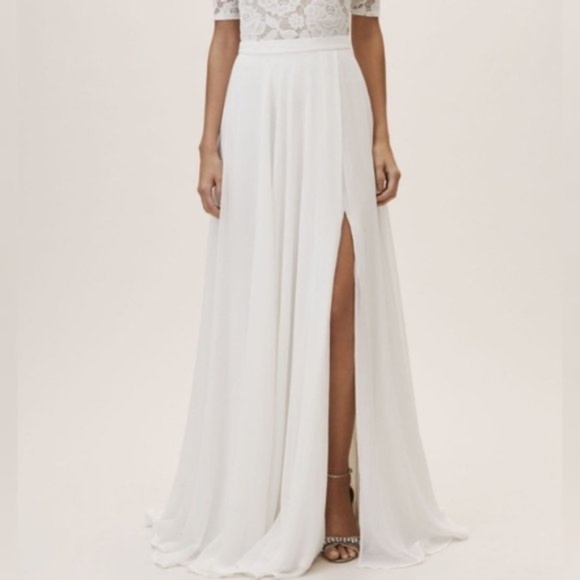 BHLDN Chateau bridal maxi skirt - Picture 4 of 7